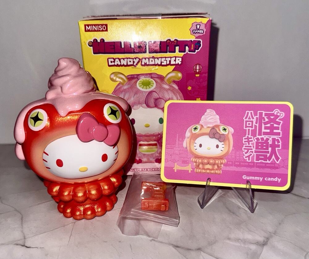 Miniso Sanrio Hello Kitty Candy Monster Blind Box Confirmed Figure Gummy Candy